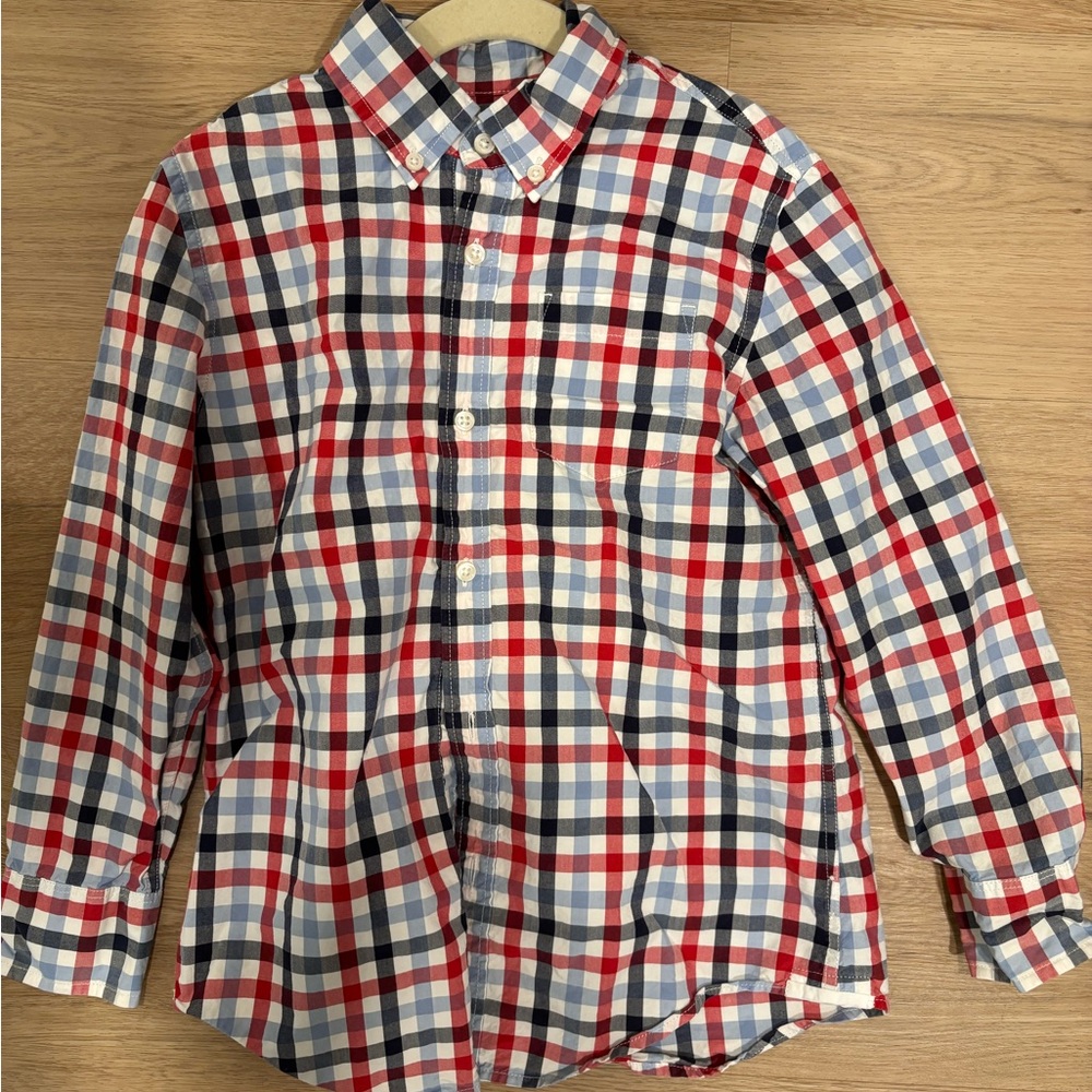 Crewcuts Red and Blue Plaid Men's Shirt